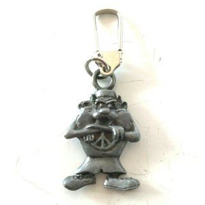Vintage Taz Tasmanian Devil Zipper Pull Purse Charm Looney Tunes Warner Bros.